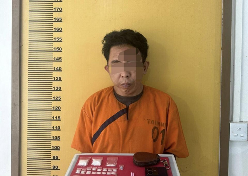 Tim Gabungan Ringkus Pengedar 14,66 Gram Sabu di Air Molek