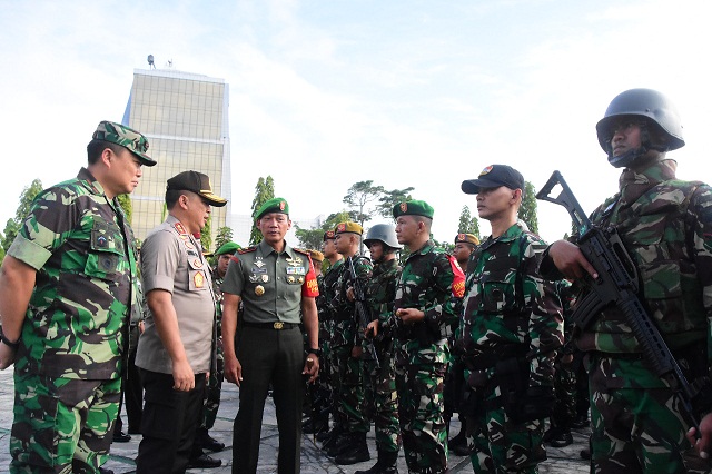 Sambut Kedatangan Presiden, Danlanud Rsn Ikuti Apel Kesiapan Pengamanan