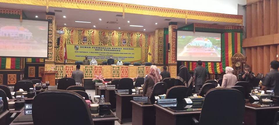 DPRD Pekanbaru Gelar Paripurna, Resmi Ubah Ranperda