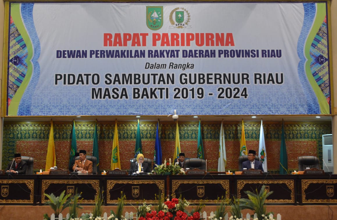 Paripurna Penyampaian Visi Misi Gubernur dan Wakil Gubernur Periode 2019-2024
