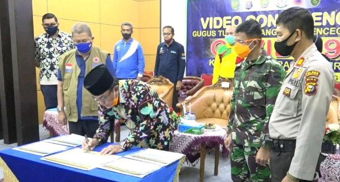 Bupati Wardan Resmikan Pasar Virtual Online