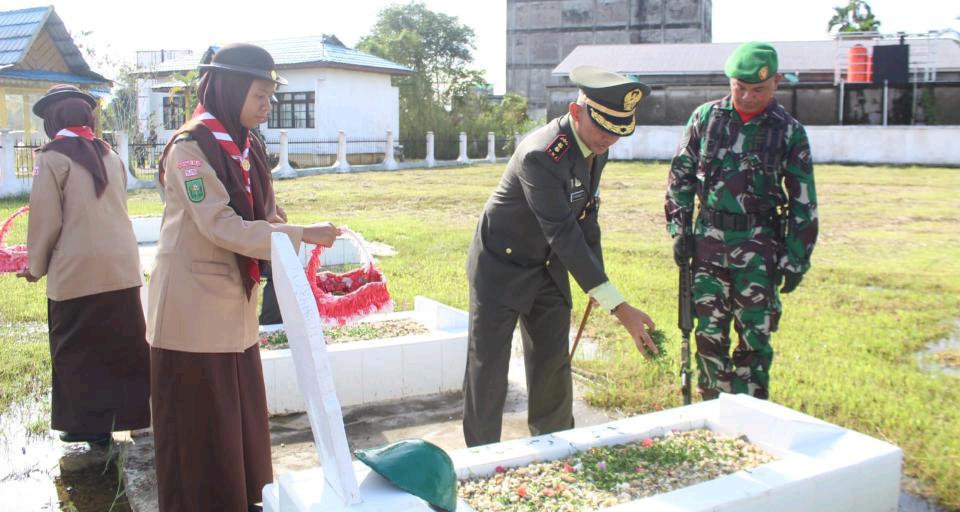 Kodim 0314 Inhil Ziarah Nasional ke Makam Pahlawan Yudha Bhakti Tembilahan