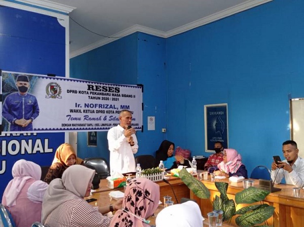 Wakil Ketua DPRD Pekanbaru Reses di Kampung Melayu, Warga Pertanyakan Bantuan UMKM