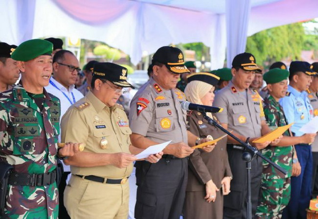 Wagub dan Forkopimda Riau Deklarasikan Pemilu Damai 2019