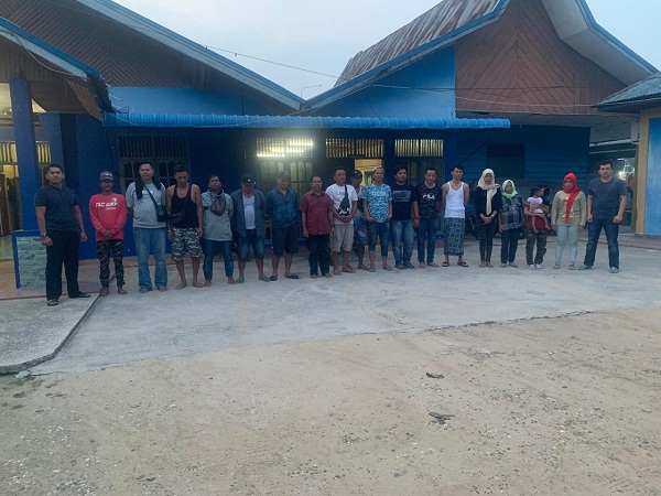 18 Orang TKI Ilegal Menyelundup Dari Malaysia Ditangkap Tim Gabungan di Perairan Bengkalis