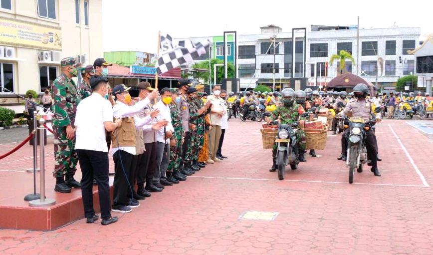 Gugus Tugas Provinsi Riau Tinjau Pelaksanaan PSBB di Dumai