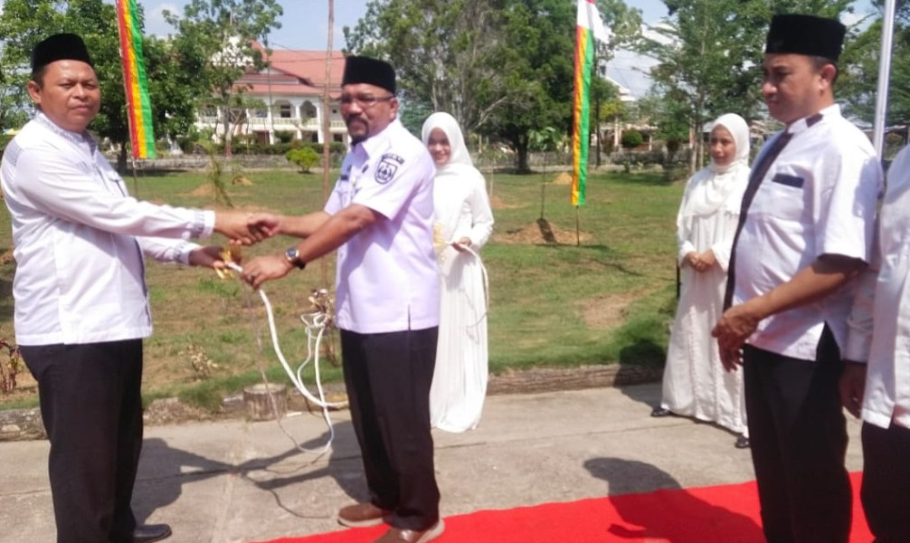 DLH Rohil Laksanakan Penyembelihan Hewan Kurban Idul Adha 1445 H Sebanyak 7 Ekor