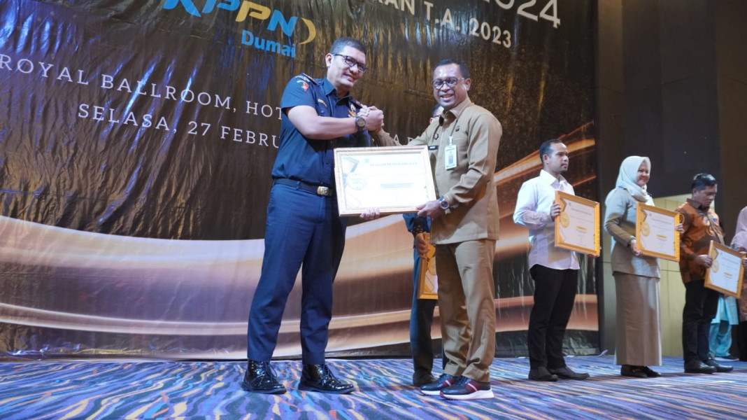 Pemkab Rohi Terima Penghargaan Terbaik dari KPPN Dumai