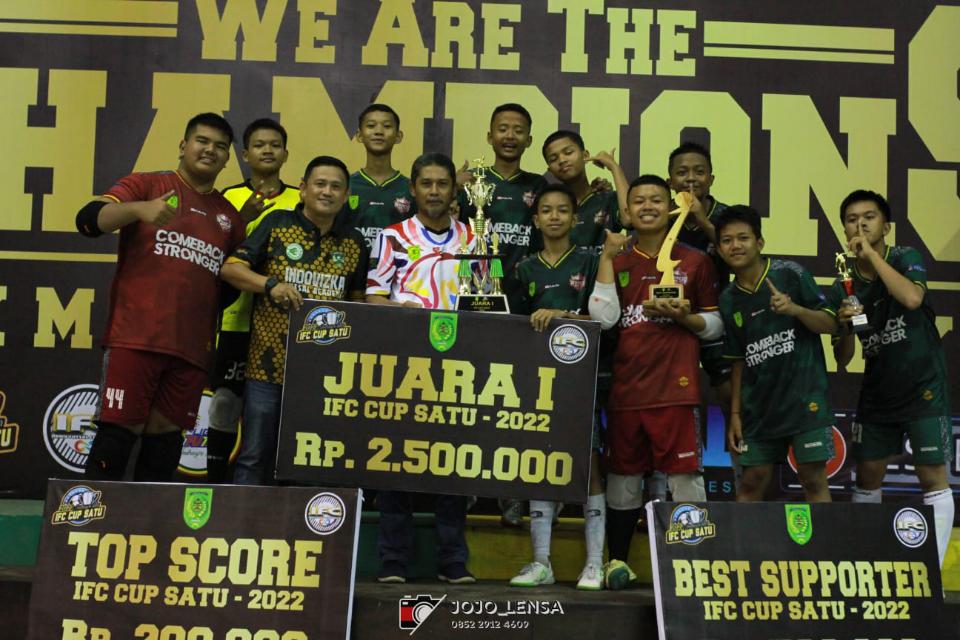 Turnamen Futsal IFC Cup 2022 Sukses Digelar, MTsN 2 Inhil Juara