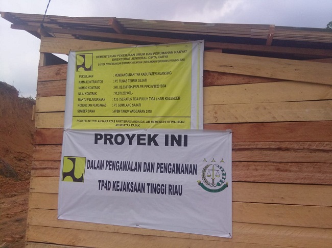 LSM Gerhana Minta KPK Usut Oknum Satker PSPLP Riau Soal Uang Muka Proyek TPA di Kabupaten Kuansing