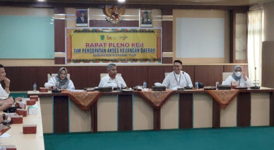 Rapat Pleno Ke-1 TPAKD Kabupaten Inhil Resmi Digelar