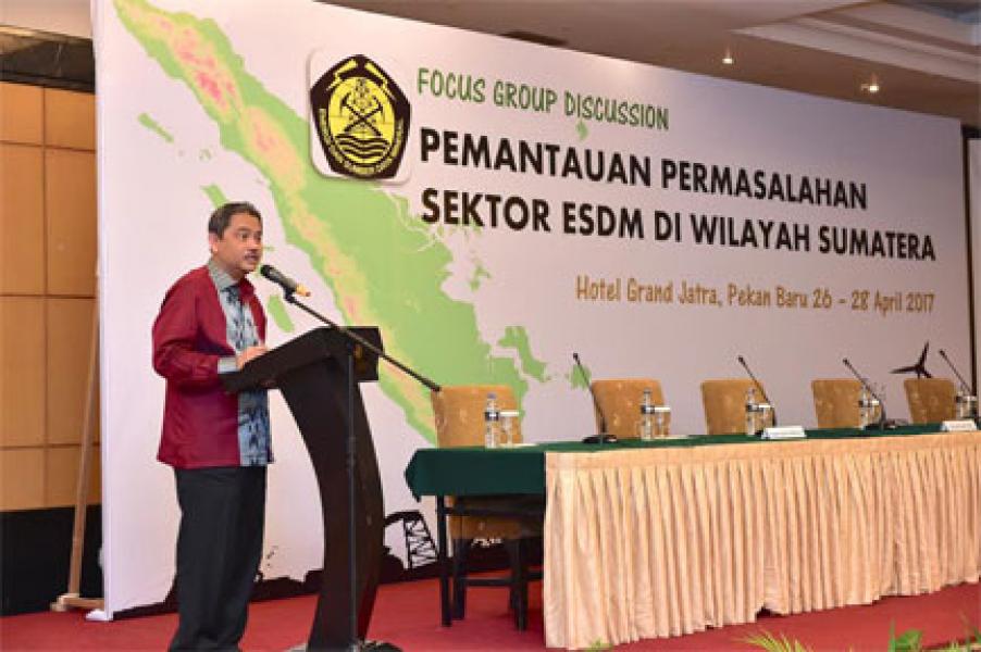 Sekda Ahmad Hijazi Hadiri Pembukaan FGD Sektor ESDM Wilayah Sumatera