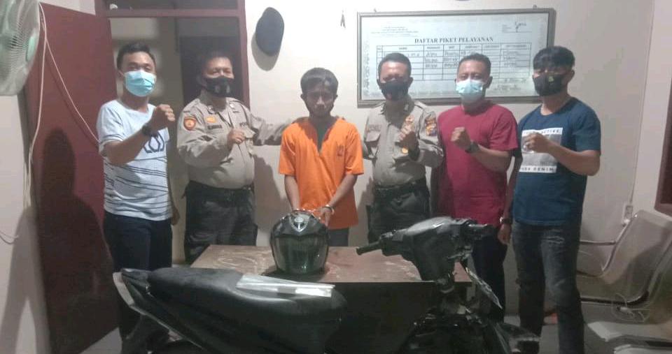 Sedang Tertidur, Curanmor di Tembilahan Diringkus