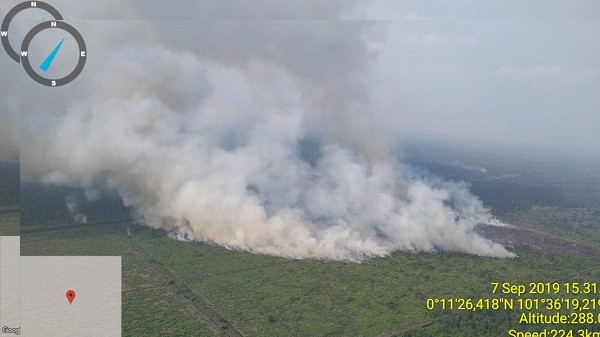 Riau Masih Tak Nyaman, Terdekteksi 334 Titik Api Masih Menyala, 205 Diyakini Karhutla