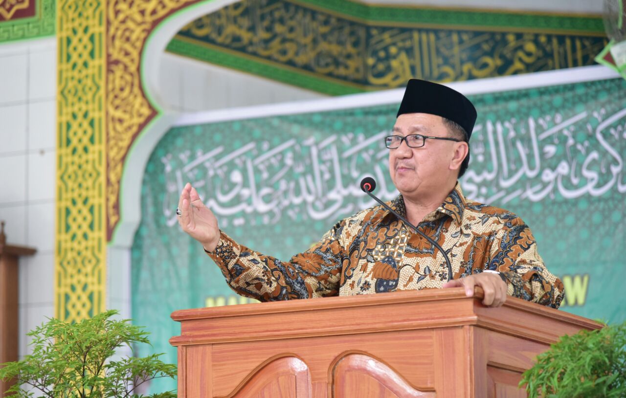 Rosman Hadiri Peringatan Maulid Nabi 1439 H di Masjid Raya Al-Ubudiyyah
