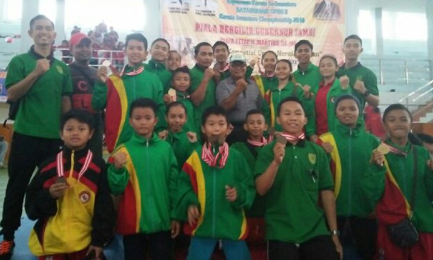 Atlet Karate Inhil Berhasil Kumpulkan 13 Medali di Kejuaraan Batang Hari Open
