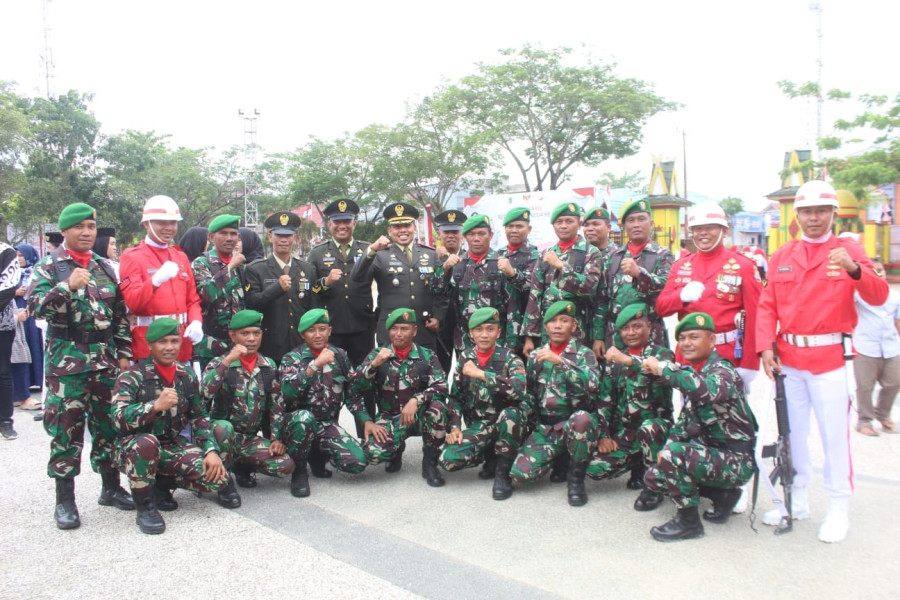 Dandim 0314/Inhil  Hadiri Upacara HUT RI ke 78