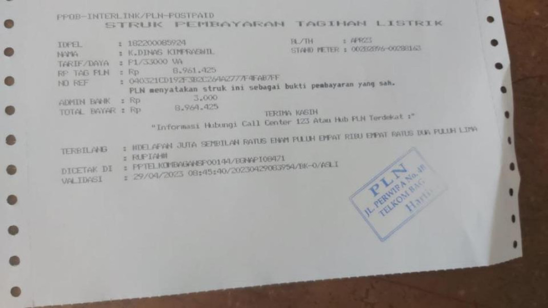 Pemutusan Listrik Kantor, Bupati Rohil: Bayar Tagihan Tepat Waktu
