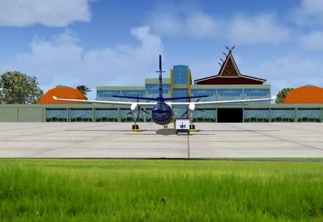 Demi Menyelamatkan Aset, Jalan Menuju Indragiri Airport Kembali Dipasang Portal
