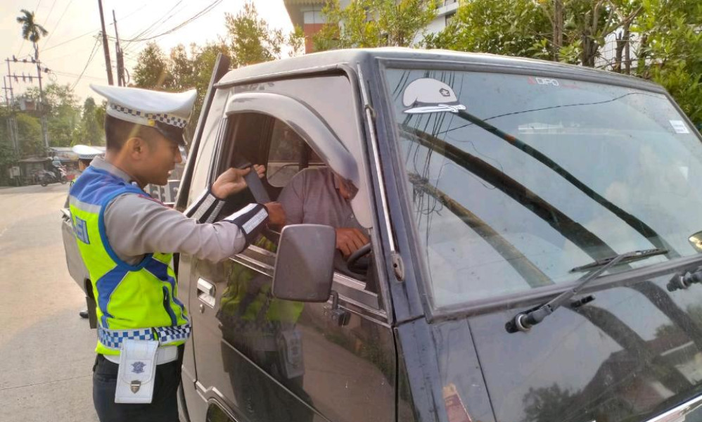 Operasi Lancang Kuning 2024, Satlantas Polres Inhu Tilang Puluhan Sepeda Motor