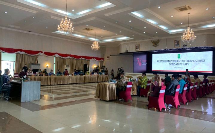 Gubernur Riau Gelar Pertemuan Dengan PT RAPP