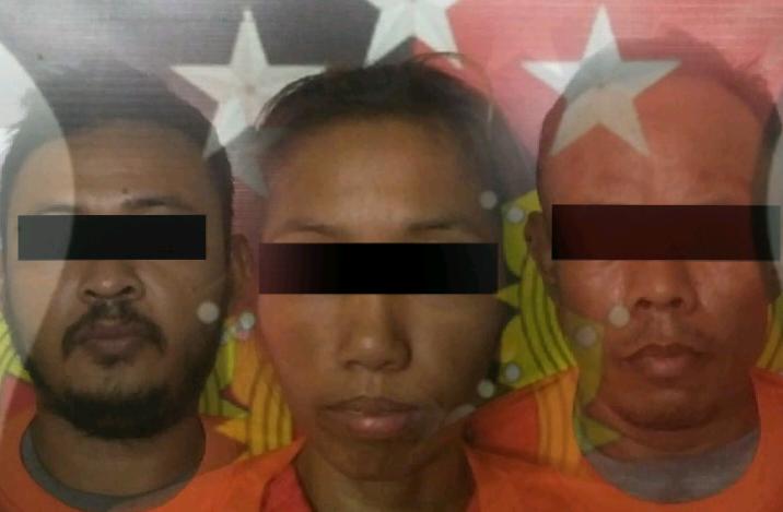 Asik Hisap Sabu, 2 Pria 1 IRT di Rohul Tak Menyangka Didatangi Polisi