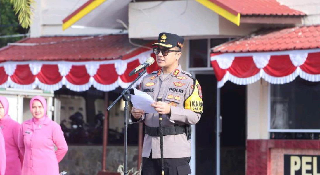 Sebanyak 33 Personel Polres Inhil Naik Pangkat saat Perayaan Hari Bhayangkara ke 78
