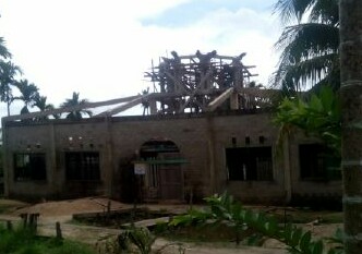 Masyarakat Lahang Tengah Bangun Masjid Melalui Swadaya
