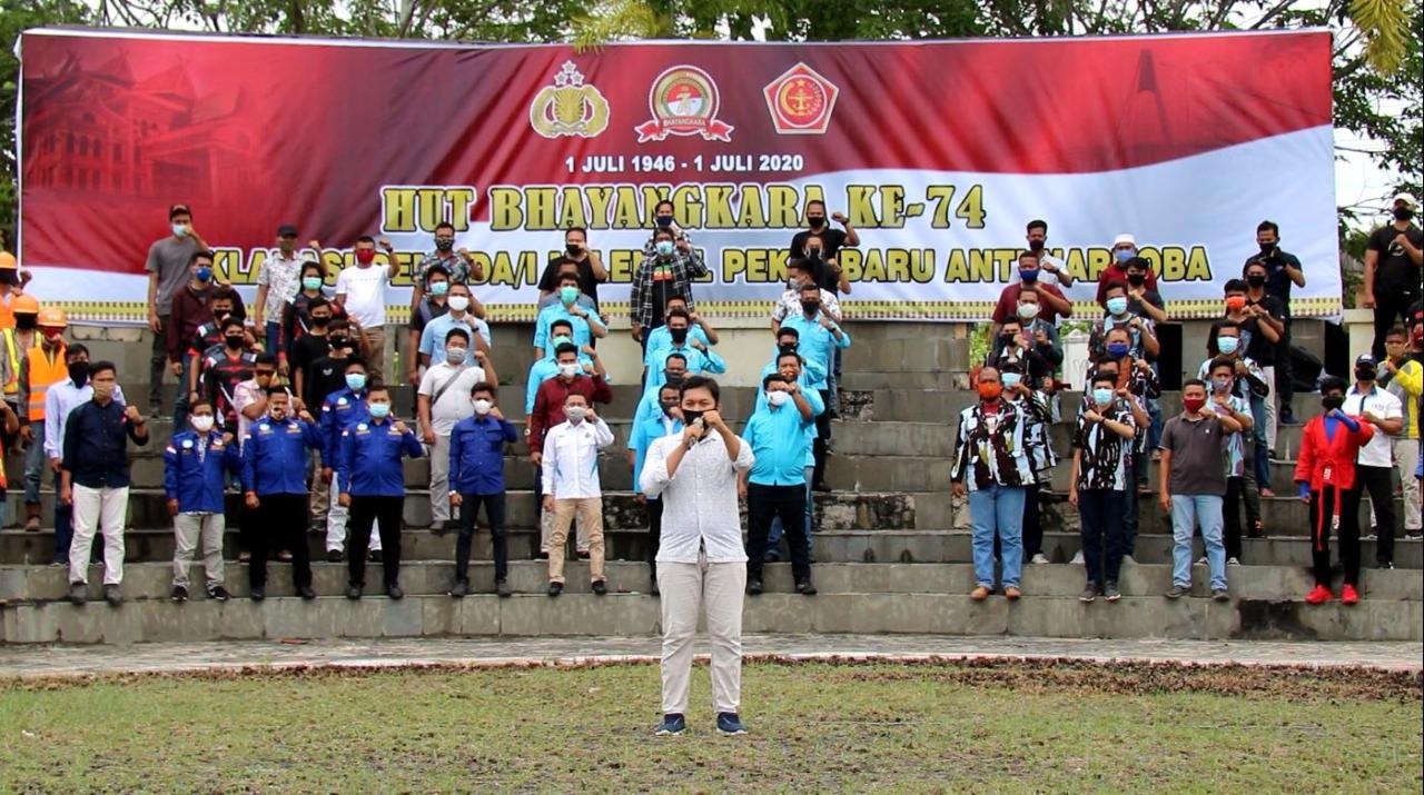 Pemuda Pemudi Milenial Lintas Organisasi Deklarasi Anti Narkoba Dukung Polda Riau