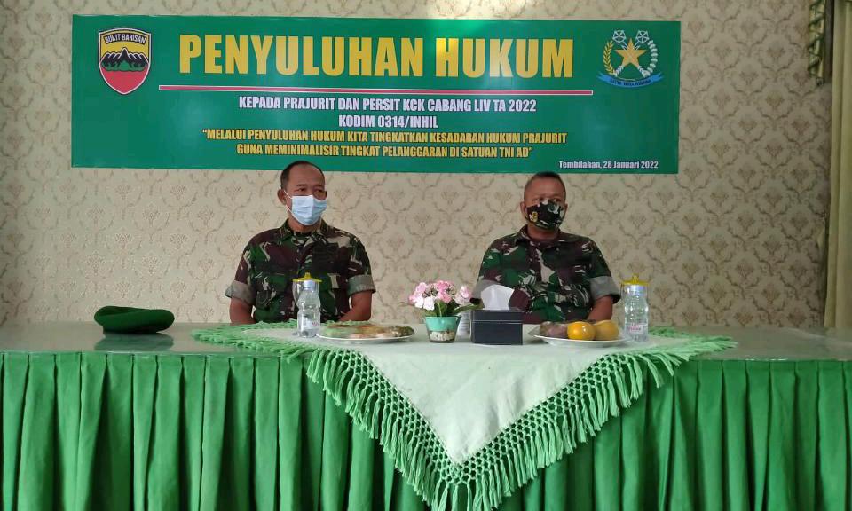 Kumdam I/BB Berikan Penyuluhan Hukum kepada Prajurit dan PNS TNI