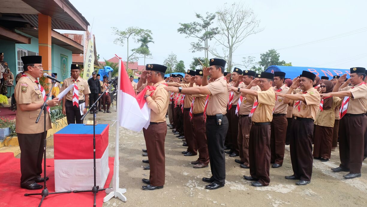Wardan Buka Perkemahan Kemah Karya Kecamatan Keritang