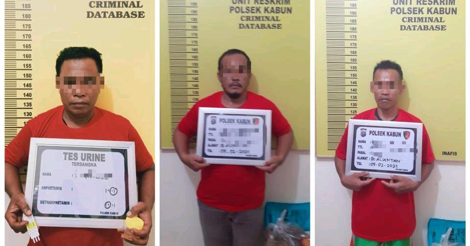 Polsek Kabun Tiga Kali Berturut-turut Ungkap Pelaku Narkoba