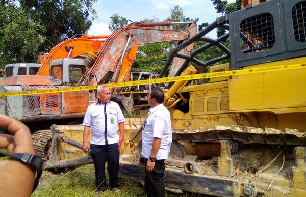 Balai Gakkum KLHK Wilayah Sumatera Tangkap 4 Unit Alat Berat Milik Perambah