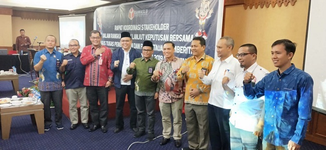 Mappilu PWI Riau Hadiri Rakor Pemilu