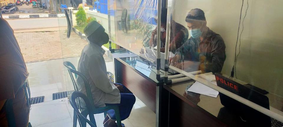 Polres Inhil Berikan Pelayanan Vaksinasi di Masjid Al-Huda