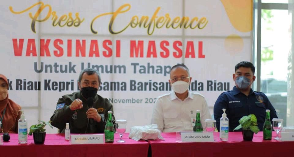 BRK Bersama Barisan Muda Riau Gelar Vaksinasi Massal Tahap II