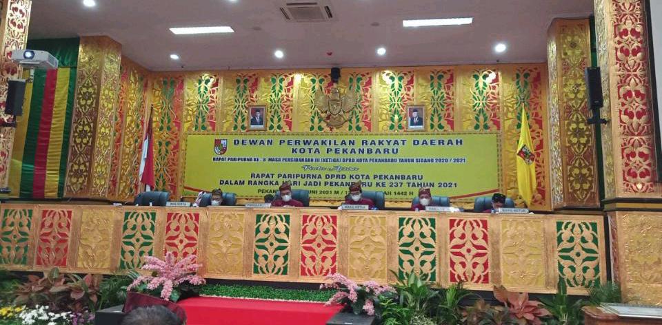 Hari Jadi Kota Pekanbaru, DPRD Gelar Paripurna