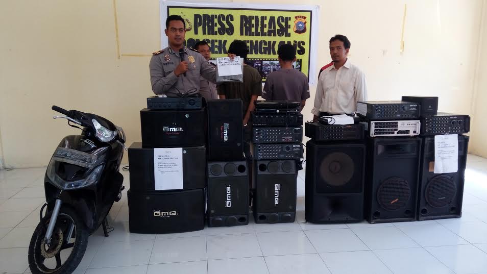 Polsek Bengkalis Amankan Spesialis Pencuri Sound System Masjid