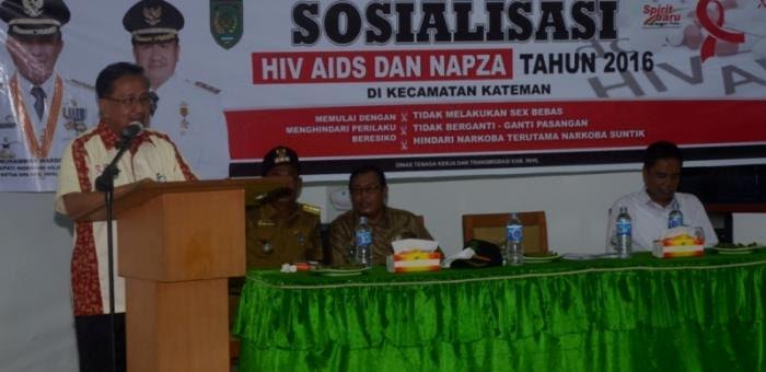 Ratusan Sopir Antusias Ikuti Sosialisasi HIV Yang Dibuka Wabup Inhil Rosman Malomo