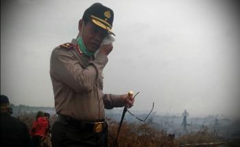 Alamak, Lahan Perusahaan yang Kasusnya di SP3-kan Polda Riau Terbakar Lagi