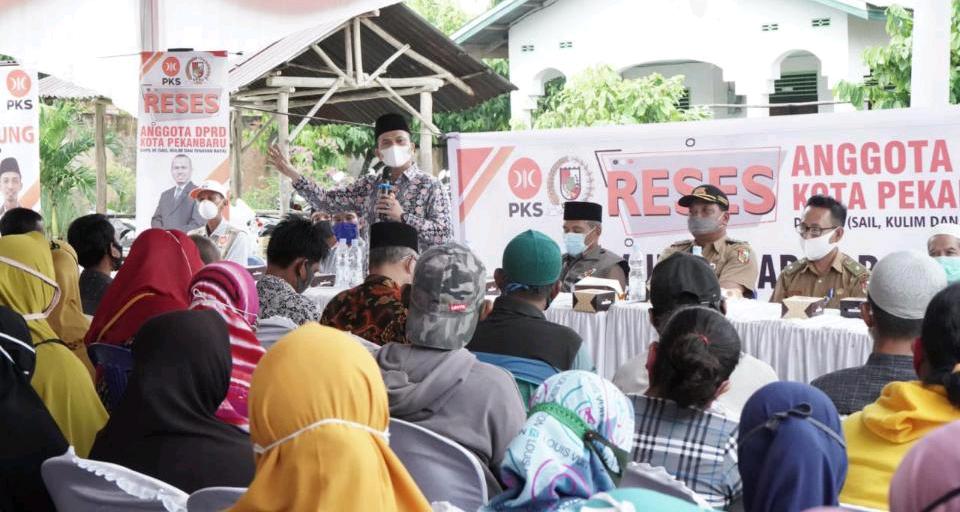 Anggota DPRD Pekanbaru ini Reses di Kecamatan Kulim, Warga Keluhakan Lampu Jalan Dan Drainase