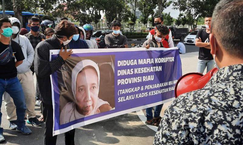 Mahasiswa Riau Desak Usut Dugaan Korupsi Anggaran COVID