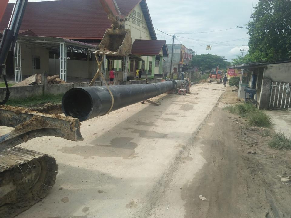 Proyek Galian Pipa PDAM Bikin Resah Warga
