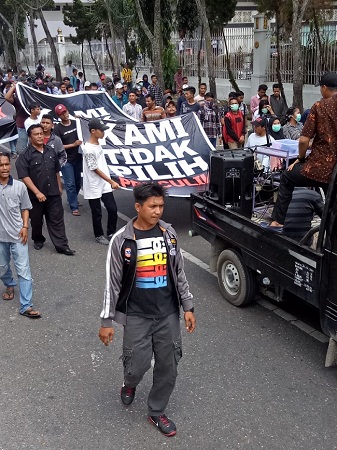 Prabowo Datang, Disambut Aksi Tidak Pilih Penculik