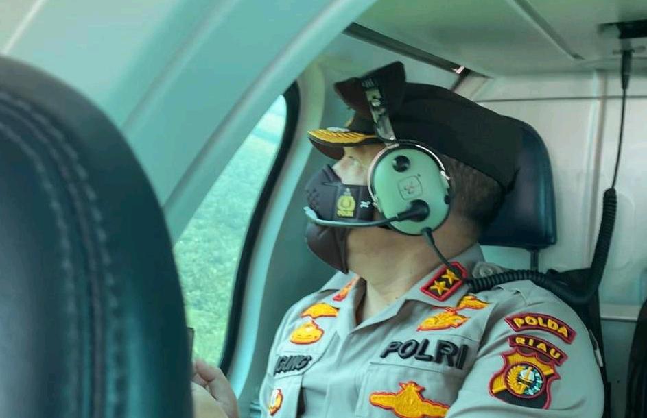 Patroli Udara, Kapolda Dapati Aktivitas Ilog di Kawasan Teluk Pulau