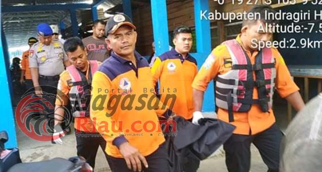Jasad Faza Ditemukan, 4 Kilometer Terseret Arus Perairan Indragiri