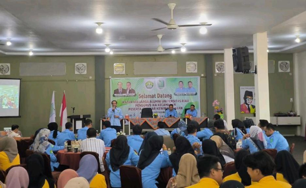 IKA Unri Inhil Gelar Seminar Kewirausahaan Sekaligus Pelantikan Pengurus Kecamatan