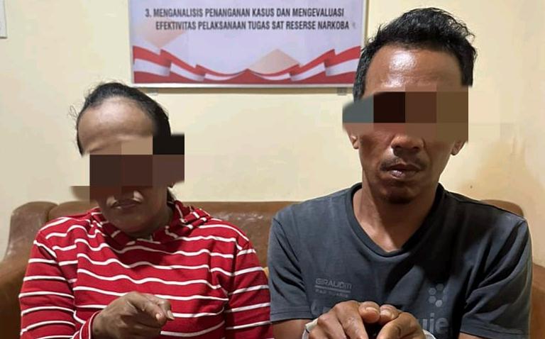 Pasutri Ditangkap Tim Ojoloyo Dalam Kasus Narkoba di Bangkinang