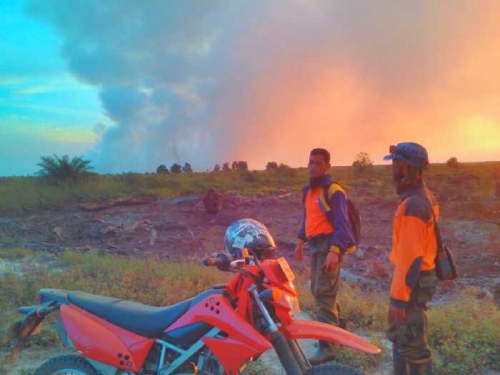 Pagi Ini Kebakaran Lahan dan Hutan Menjadi Ucapan Selamat Ulang Tahun Riau