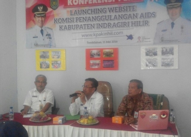 Wabup Rosman Malomo Launching Website KPA Inhil